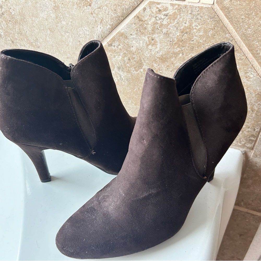 Brown Suede Bootie Boots
